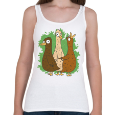 PRINTFASHION Őrült kacsák - Női atléta - Fehér női trikó