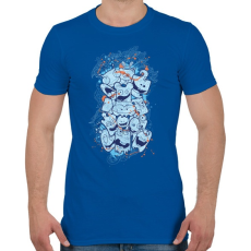 PRINTFASHION Őrült koala macik  - Férfi póló - Királykék