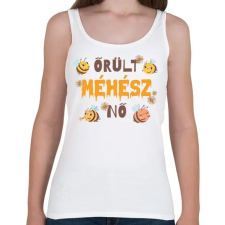 PRINTFASHION Őrült méhész nő - Női atléta - Fehér női trikó