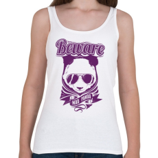 PRINTFASHION Őrült panda - Női atléta - Fehér