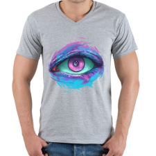 PRINTFASHION Őrző - Férfi V-nyakú póló - Sport szürke férfi póló