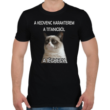 PRINTFASHION Oscar-díjat a jéghegynek!! - Férfi póló - Fekete férfi póló