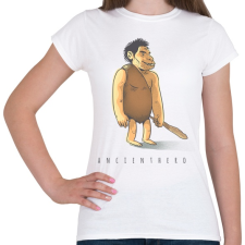 PRINTFASHION ősember - Női póló - Fehér női póló