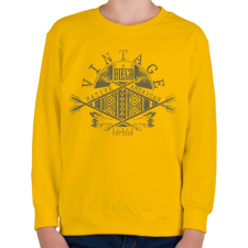 PRINTFASHION Ősi amerikai lakos - Gyerek pulóver - Sárga gyerek pulóver, kardigán