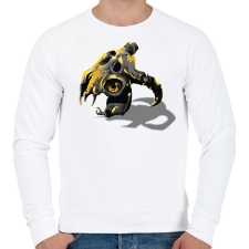 PRINTFASHION Összeolvadt koponyák - Férfi pulóver - Fehér férfi pulóver, kardigán