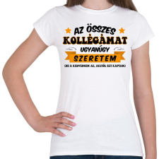 PRINTFASHION Összes kollégámat - Női póló - Fehér női póló