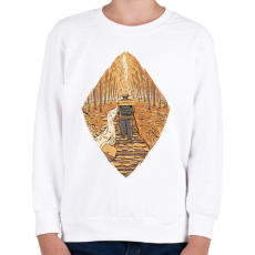 PRINTFASHION Őszi túrázó - Gyerek pulóver - Fehér