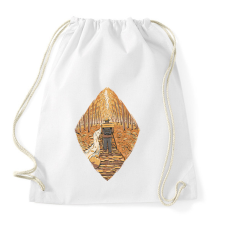 PRINTFASHION Őszi túrázó - Sportzsák, Tornazsák - Fehér tornazsák