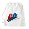 PRINTFASHION ötágú csillagok - Sportzsák, Tornazsák - Fehér