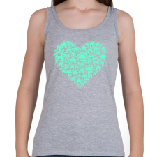 PRINTFASHION Otthon - Női atléta - Sport szürke női trikó