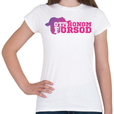 PRINTFASHION Otthonom Borsod - Női póló - Fehér női póló