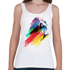 PRINTFASHION Our hero lion - Női atléta - Fehér női trikó
