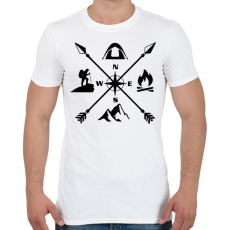PRINTFASHION outdoor - Férfi póló - Fehér