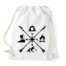 PRINTFASHION outdoor - Sportzsák, Tornazsák - Fehér tornazsák