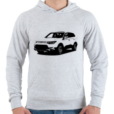 PRINTFASHION Outlander III - Férfi kapucnis pulóver - Sport szürke