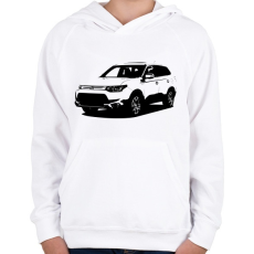 PRINTFASHION Outlander III - Gyerek kapucnis pulóver - Fehér