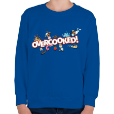 PRINTFASHION Overcooked - Gyerek pulóver - Királykék gyerek pulóver, kardigán