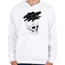 PRINTFASHION Overthink - Gyerek kapucnis pulóver - Fehér gyerek pulóver, kardigán