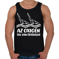PRINTFASHION Oxigén - Férfi atléta - Fekete