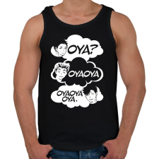 PRINTFASHION Oya? Oya Oya! - Férfi atléta - Fekete atléta, trikó
