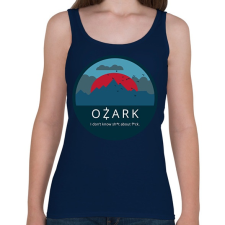 PRINTFASHION Ozark / mountains - Női atléta - Sötétkék női trikó