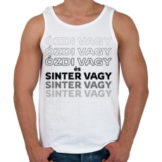PRINTFASHION Ózdi vagy és Sinter vagy! - Férfi atléta - Fehér