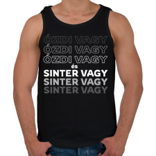 PRINTFASHION Ózdi vagy és Sinter vagy! - Férfi atléta - Fekete atléta, trikó