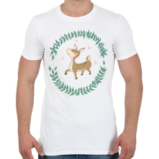 PRINTFASHION Őzike - Férfi póló - Fehér