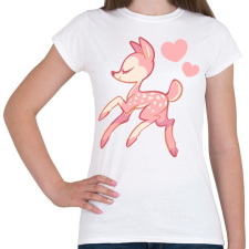 PRINTFASHION Őzike - Női póló - Fehér női póló