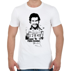 PRINTFASHION Pablo Escobar - Férfi póló - Fehér