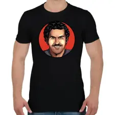 PRINTFASHION Pablo Escobar - Férfi póló - Fekete férfi póló