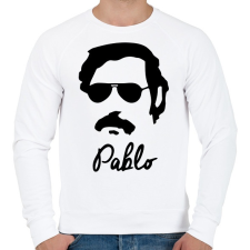 PRINTFASHION Pablo - Férfi pulóver - Fehér férfi pulóver, kardigán
