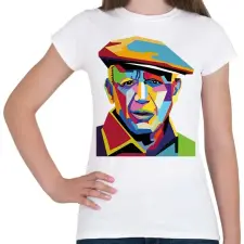 PRINTFASHION Pablo Picasso - Önarckép - Női póló - Fehér női póló