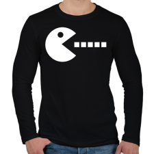 PRINTFASHION Pac-man - páros - Férfi hosszú ujjú póló - Fekete férfi póló