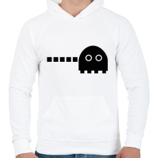 PRINTFASHION Pac-man - páros - Férfi kapucnis pulóver - Fehér