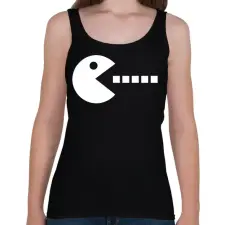 PRINTFASHION Pac-man - páros - Női atléta - Fekete női trikó