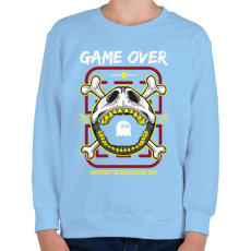 PRINTFASHION Pac Man vége - Gyerek pulóver - Világoskék