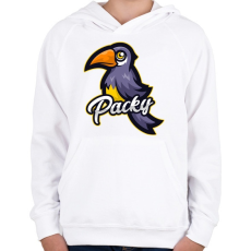 PRINTFASHION Packy - Gyerek kapucnis pulóver - Fehér