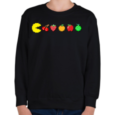 PRINTFASHION PacMan - Gyerek pulóver - Fekete