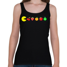 PRINTFASHION PacMan - Női atléta - Fekete