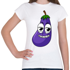 PRINTFASHION Padlizsán  - Női póló - Fehér