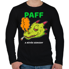 PRINTFASHION PAFF - Férfi hosszú ujjú póló - Fekete