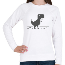 PRINTFASHION page not found dino - Női pulóver - Fehér
