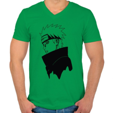 PRINTFASHION Pain fekete - Férfi V-nyakú póló - Zöld férfi póló