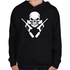 PRINTFASHION PaintBall - Gyerek kapucnis pulóver - Fekete