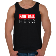 PRINTFASHION PAINTBALL HERO - Férfi atléta - Fekete atléta, trikó