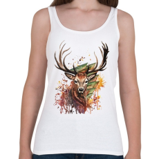 PRINTFASHION Painted Deer - Női atléta - Fehér