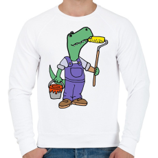PRINTFASHION Painter crock - Férfi pulóver - Fehér