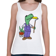 PRINTFASHION Painter crock - Női atléta - Fehér női trikó