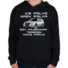 PRINTFASHION Pajero - Gyerek kapucnis pulóver - Fekete